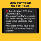 Know what to skip and what to ask.